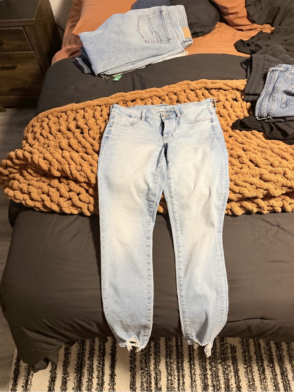 American Eagle Outfitters Light Blue High-Rise Women's Jeans